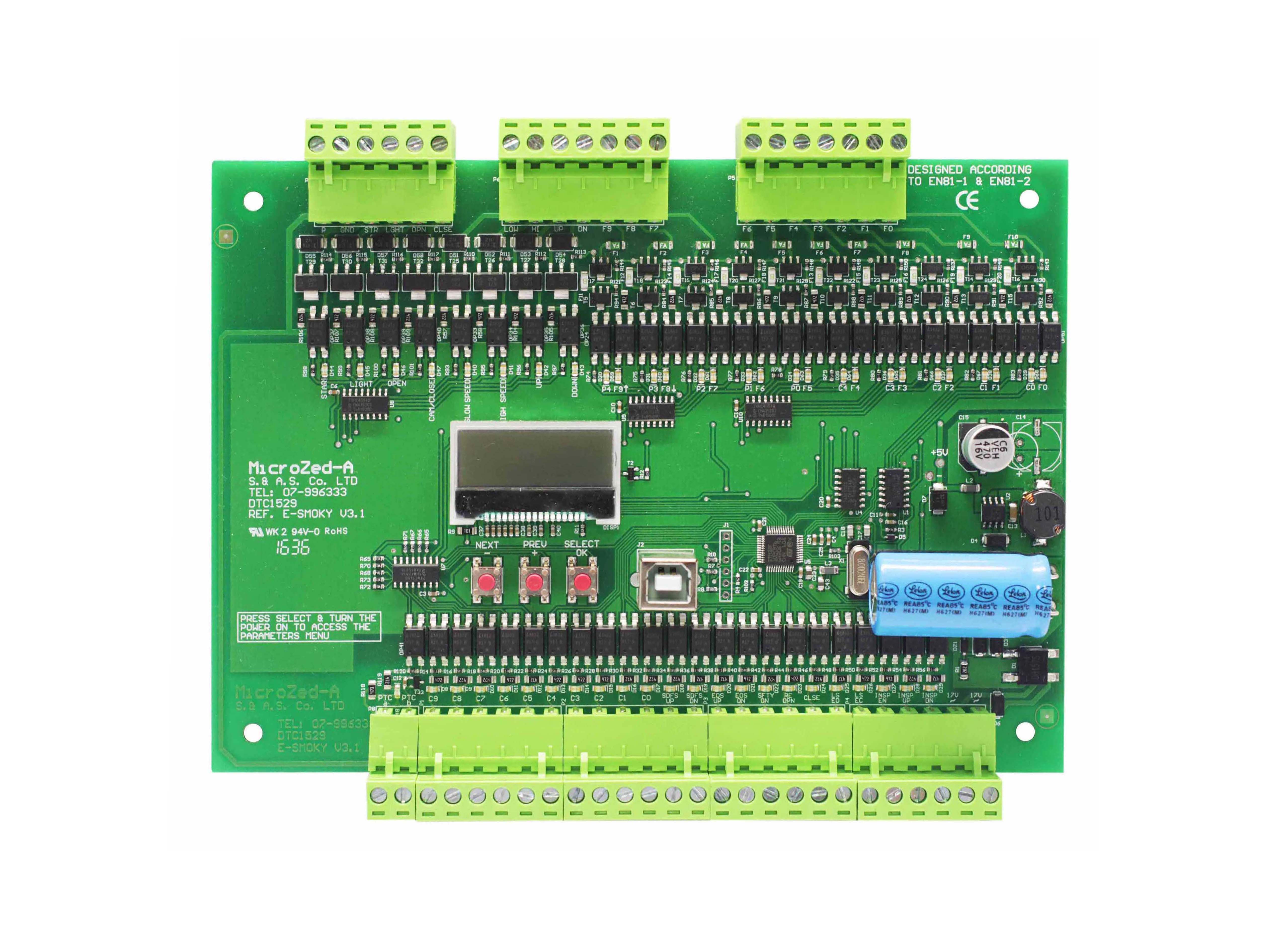 ELEVATOR  CONTROLLER 10  STOPS  AUTOMATIC  PUSH  BUTTON</br>MICROZED A  V3.1