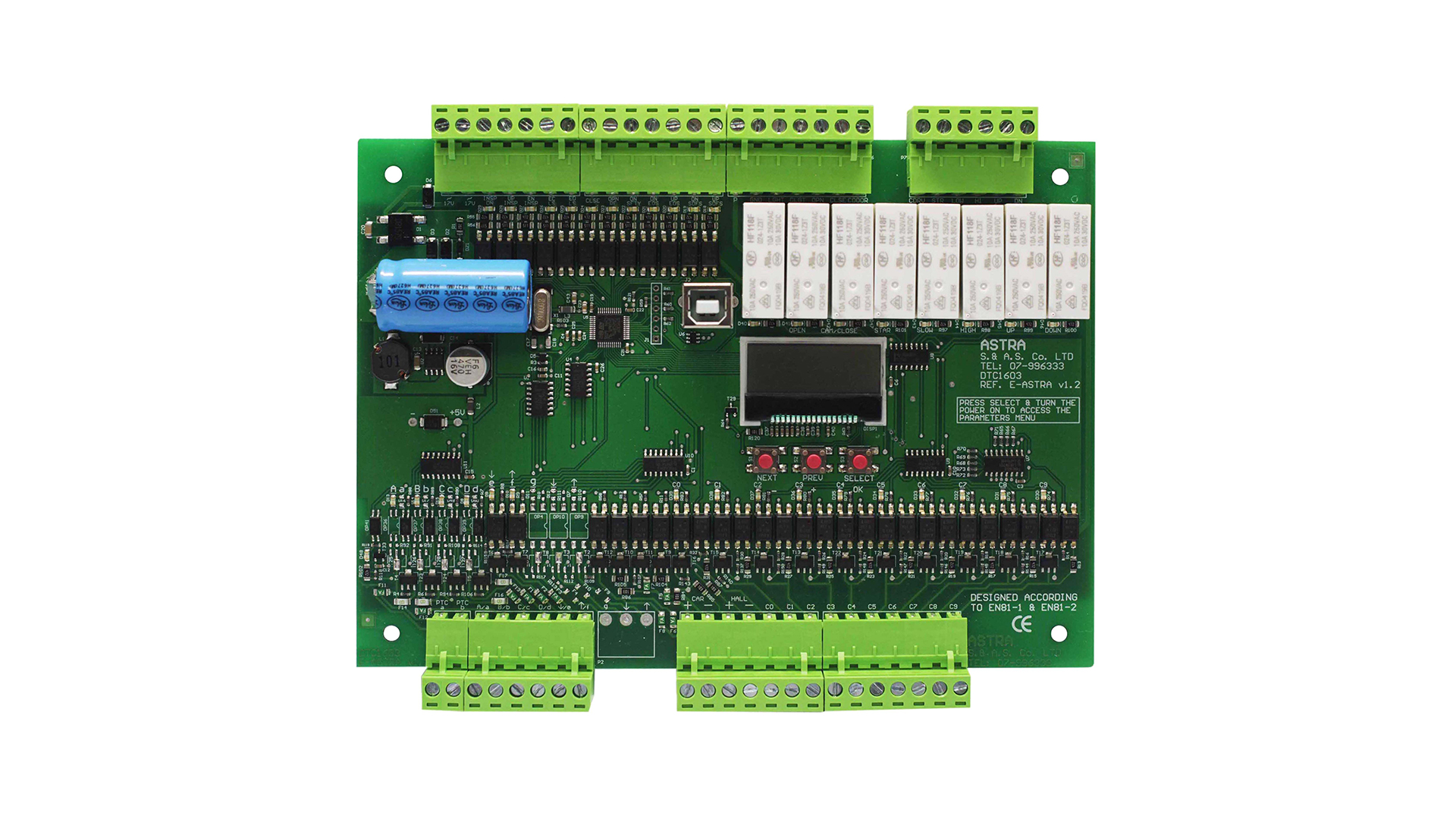 ELEVATOR CONTROLLER COLLECTIVE DOWN ? 10 STOPS ASTRA V1.2 /STD - W7SEG