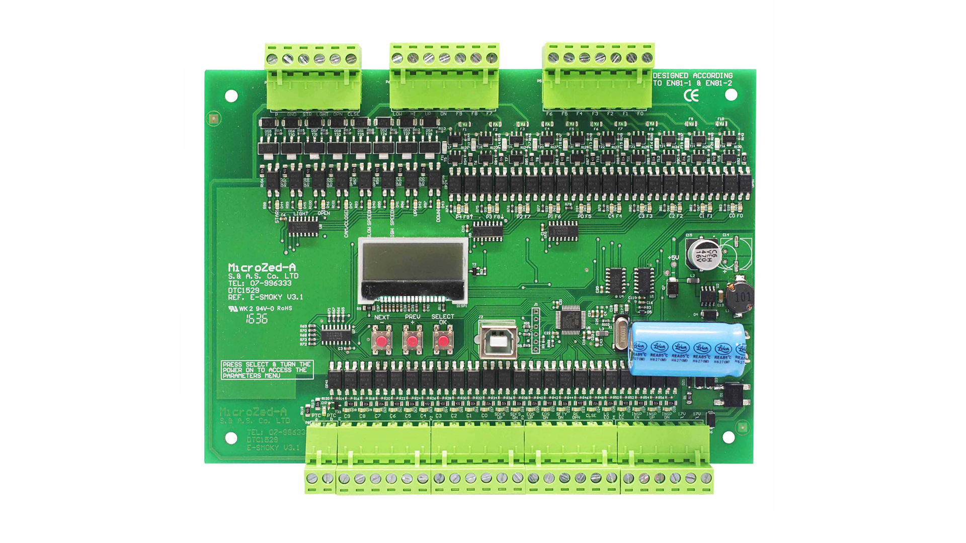 ELEVATOR CONTROLLER 10 STOPS AUTOMATIC PUSH BUTTON MICROZED A V3.1