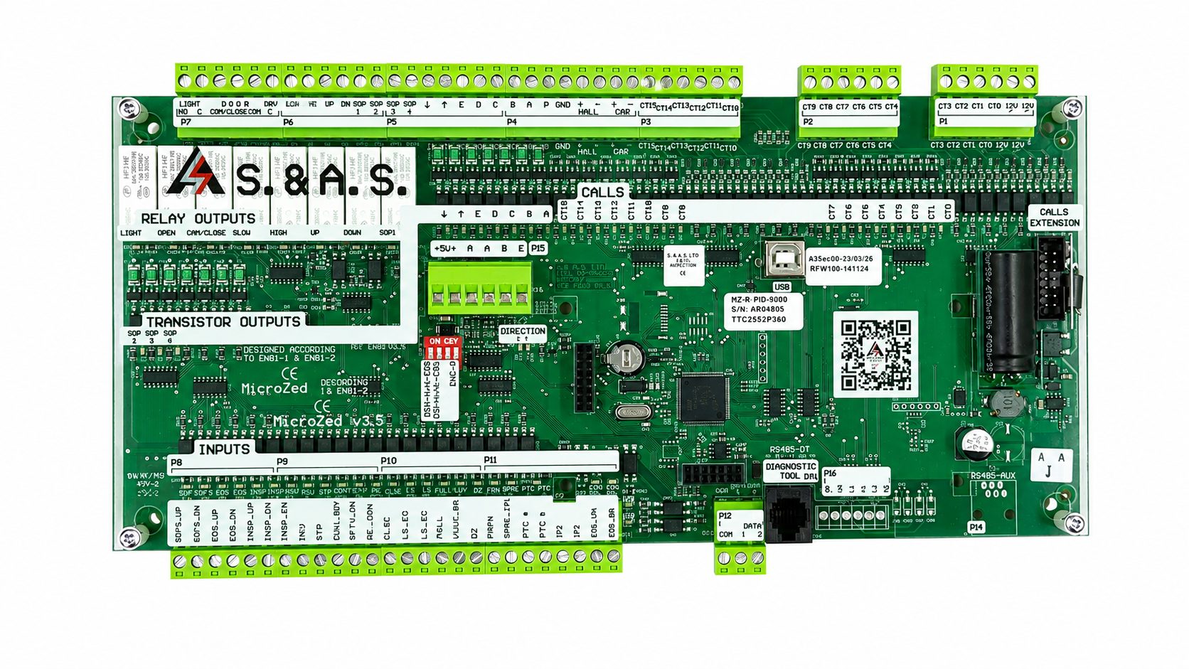 ELEVATOR CONTROLLER COLLECTIVE 2.5M/S MICROZED V3.5