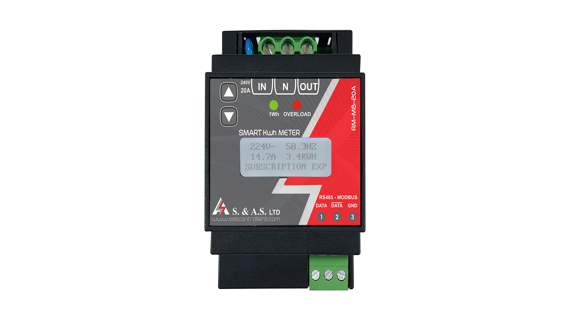 SMART KWHMETER WITH RS485 (MODBUS) RM-MB-20A