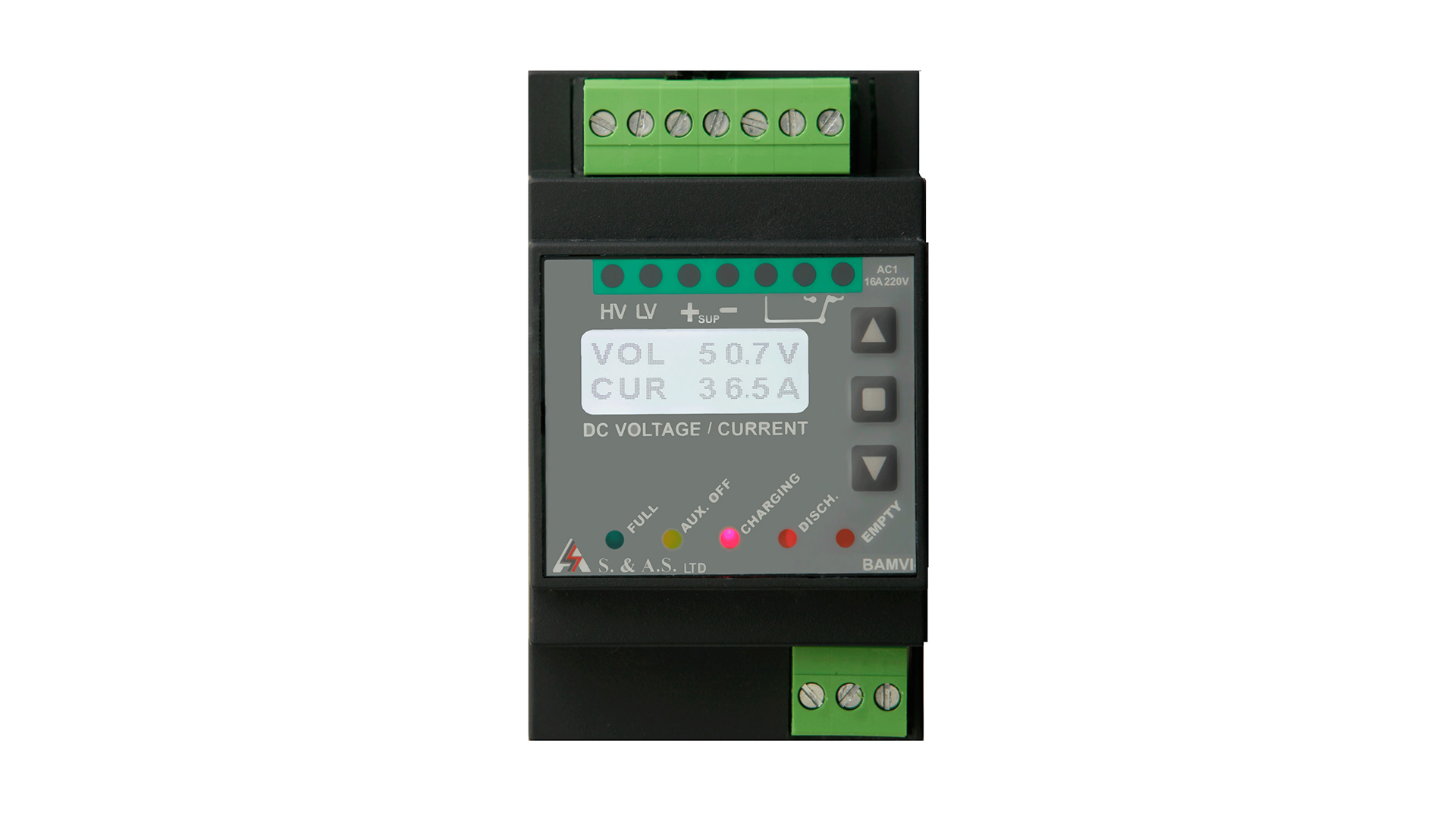 DIGITAL BATTERY VOLTAGE AND CURRENT MONITOR BAMVI.C
